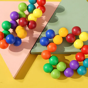 Jouet de balle colorée éducatif précoce 3d Puzzle assemblage <span class=keywords><strong>jeu</strong></span> de bricolage enfants soulagement du Stress créativité Fidget jouets - Product Image 4