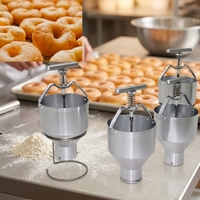 Machine manuelle à beignets avec fonction de remplissage et d'extrusion, pour boulangerie, légère, haute capacité (300 pièces/heure), à base de farine, facile à utiliser