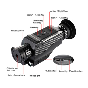 Monoculaire de vision nocturne numérique 1,5 pouces, zoom numérique 8x, grossissement optique <span class=keywords><strong>4x</strong></span>, télescope de vision nocturne numérique infrarouge - Product Image 6
