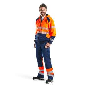 BLAKLADER - 354625285389XL Pull à capuche haute visibilité Orange/Bleu marine-EAN 7330509623282 HI-VIS WORKWEAR - Product Image 4
