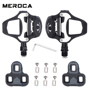 Pédales de vélo de route ultralégères MEROCA en nylon, pédales à <span class=keywords><strong>clip</strong></span> autobloquantes, pédales de vélo de course compatibles LOOK, pièces de vélo - Product Image 1