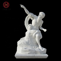 Statue de Zeus en marbre, sculpture de figure grecque en pierre