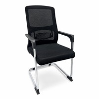 Chaise de bureau confortable à prix abordable avec soutien lombaire en maille pour salle de réunion, réception et conférence