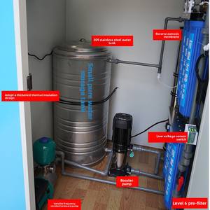 Purificateur d'eau industriel extérieur, osmose inverse RO, eau pure, filtration directe pour la consommation, élimination des sédiments, adoucissement de l'eau - Product Image 1