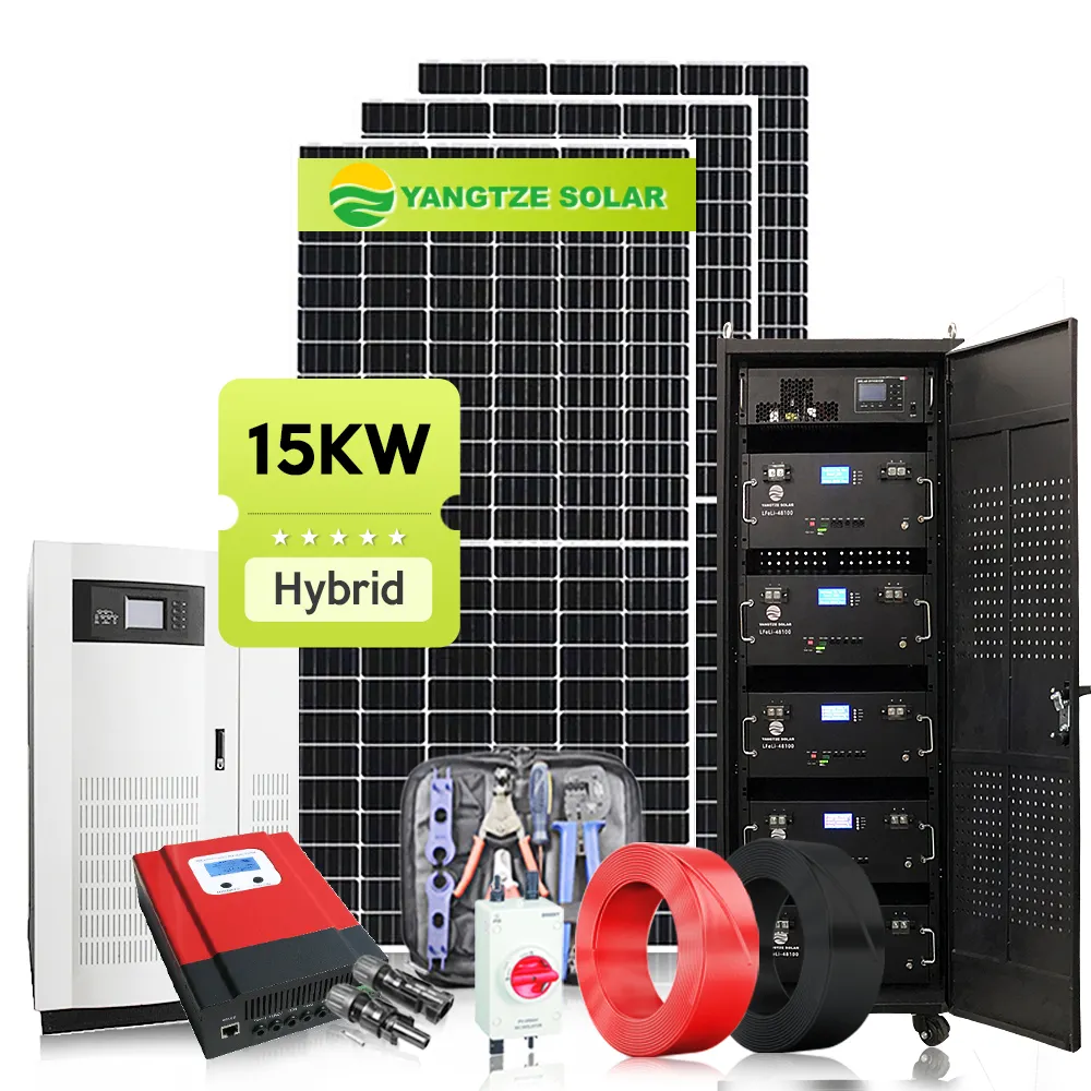 15kwオフグリッド太陽光発電システム競争力のある価格パネル付き太陽光発電機