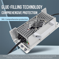 Chargeur IP65 48v lifepo4 chargeur de voiturette de golf voiture haute puissance charge rapide intelligente 15A LiFePO4 chargeur de batterie