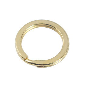 15mm20mm25mm28mm30mm32mm35mm Chất lượng cao solid brass phẳng chia vòng chìa khóa cho Diy Keychain đồ trang sức làm - Product Image 2