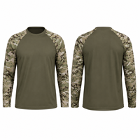 Chemise à manches longues Dri Slim Fit pour homme, séchage rapide, respirante, évacuation de l'humidité, pêche en plein air, entraînement sportif, tee-shirt de performance