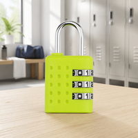 Mini cadenas léger à combinaison à 3 chiffres, en ABS et alliage de zinc, pour sac d'école et casier