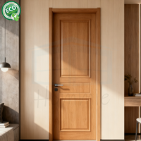 Portes intérieures pré-montées en bois modernes avec cadre, fabricant chinois pour les hôtels et les chambres à coucher