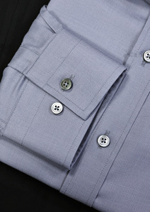 <span class=keywords><strong>Camicia</strong></span> Jacquard Testurizzata Premium da Uomo in Lavanda |   Abito Formale Slim Fit con Colletto Aperto per Business |   MTM Su <span class=keywords><strong>Misura</strong></span> - Product Image 3