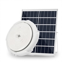 Plafonnier solaire LED IP65, éclairage mural LED solaire personnalisable, rechargeable, télécommande, plafonnier solaire