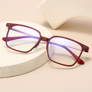 Lunettes de lecture unisexes HS2233 à monture intégrale carrée en PC, de bonne qualité, fines, pour <span class=keywords><strong>presbytie</strong></span>, monture verte et noire pour homme et femme - Product Image 1