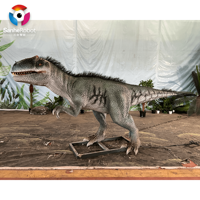 Model Dinosaurus Mekanik Animasi Tahan Air Kustom untuk Taman, Robot Dinosaurus Artifisial Realistis, Model Hewan Dinosaurus