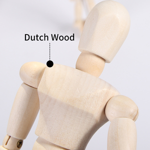 Manichino in Legno Regolabile <span class=keywords><strong>da</strong></span> 8'' <span class=keywords><strong>per</strong></span> Disegno e Pittura, Modello Maschile e Femminile <span class=keywords><strong>per</strong></span> Ornamento Artistico - Product Image 5
