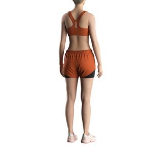 Short de course pour femme durable, short de jogging athlétique 2-en-1 - Product Image 6