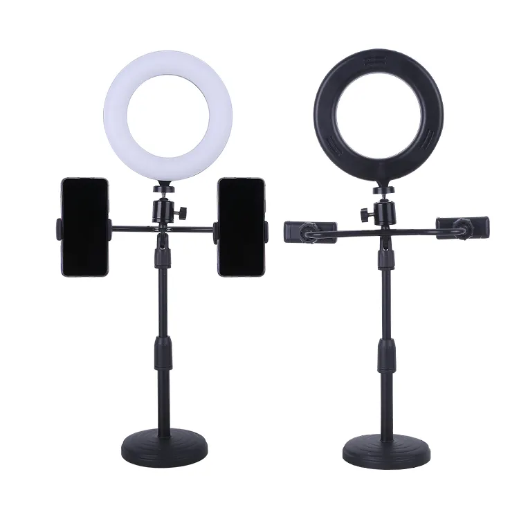 Small tik tok stand make up photography selfie mobile phone holder 16cm led ring light