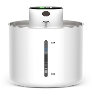 Fontaine à eau automatique pour animaux de compagnie, en acier inoxydable, rechargeable, pour chats et chiens - Product Image 1