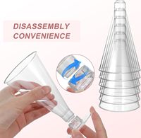 Mingyu nouveau design réutilisable PS plastique verres à vin et champagne tige-attaché et incassable