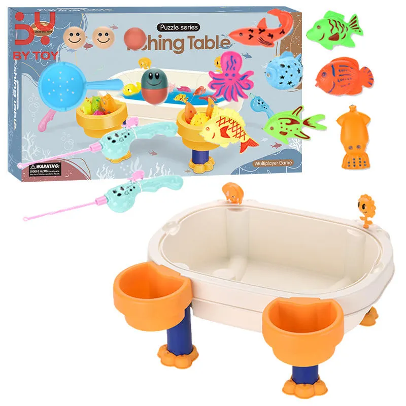 Funny Board Interactive Rducational Kids Favor Party Table Toys Set con Poke Rod Net Floating Fish Magnetic Pool Toys For Kid