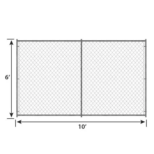 Chain Link 6x12 temporary construction fence panels