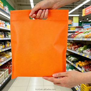 Bolsa de Compras Ecológica de Cuatro Asas, No Tejida, Laminada, para Mercancía, Solución de Empaque para Minoristas, Bolsa No Tejida con Corte en D - Product Image 1