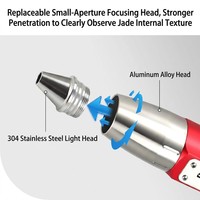Lampe torche LED multifonctionnelle rechargeable par USB, lampe torche avec logo, lampe torche Gemologia, lampe torche pour gemmes