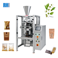 Machine d'emballage verticale automatique pour sachets stick, sachets souples et sacs à film roulé, pour le remplissage et la fermeture de particules, granulés, sel rose et sucre