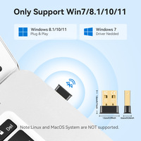 Récepteur Dongle BT6.0 sans pilote, Plug and Play, design Nano, EDR & BLE, compatible avec Windows 11/10 pour ordinateur portable, clavier, souris
