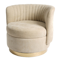 Fauteuil d'appoint de luxe pour petit espace, chaise longue rembourrée pour salon, café, restaurant, canapé de sol, fauteuil à bras