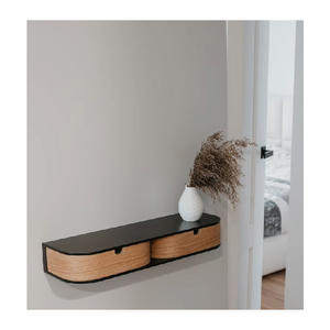 <span class=keywords><strong>Tiroir</strong></span> d'étagère de table de chevet en bois flottant moderne, table de chevet murale - Product Image 5