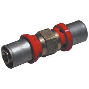 Connettore a doppia pressione dritto 50 x 32 per tubi multistrato - Product Image 1