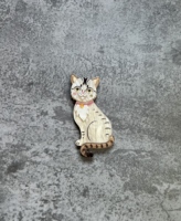 Broche chat mignon en acrylique, bijou cadeau