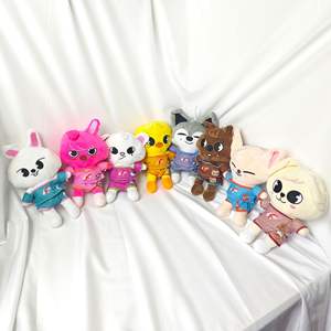 KPOPアイドル漫画ストレイキッズ5周年ファンミーティングSKZドールキーホルダーぬいぐるみキーチェーン卸売 - Product Image 4