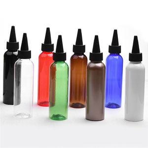 IBELONG 120Ml 4OZ Vòng Vai Rõ Ràng Trắng Hổ Phách Màu Xanh Lá Cây Màu Đỏ PET Nhựa Tóc Chai Dầu 120Ml Với Twist Off <span class=keywords><strong>Cap</strong></span> Nhà Cung Cấp - Product Image 4