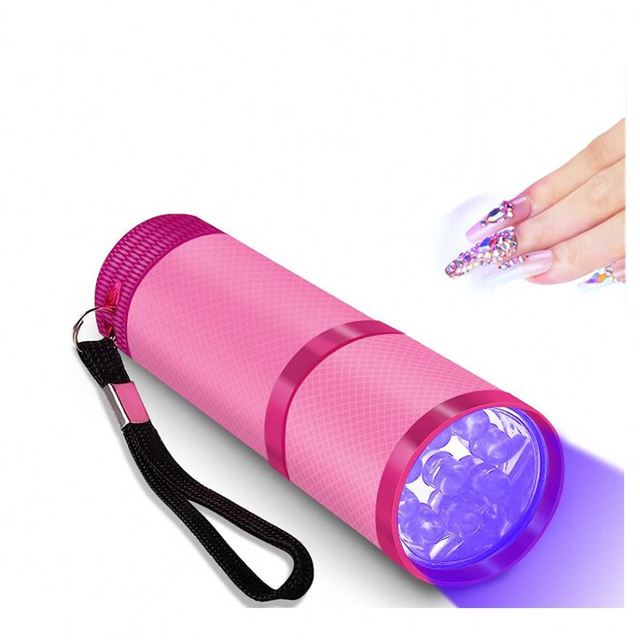 Custom Portable Mini UV LED Nail Dryer Lamp Faster Cure Light for Nail Art Mini UV Nail Dryer Flashlight Tool USB for Home Use