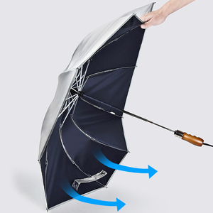Usine Guangdong 23 pouces 10 côtes coupe-vent <span class=keywords><strong>automatique</strong></span> compact pare-soleil bloc UV argent PU enduit <span class=keywords><strong>parapluie</strong></span> - Product Image 2