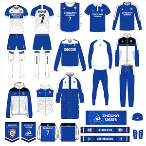 Conjunto de camisa e futebol masculino, conjunto personalizado de camisas para futebol e treinamento de time clube futebol