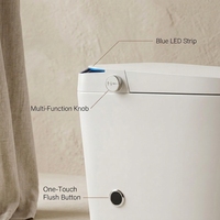 WC intelligent moderne et simple certifié CE avec bidet intégré, à siphon en P ou en S, pour le marché européen