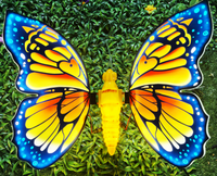 Lumières décoratives de Noël en forme de papillon LED mobiles