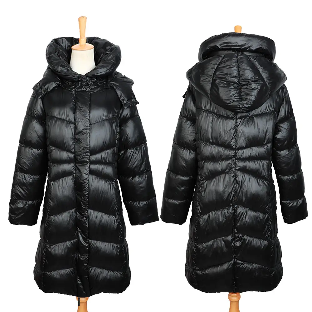 冬の女性の綿のパディングコート防水キルティングフグジャケット