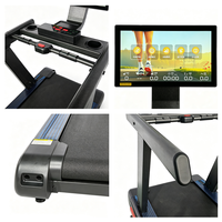 Caminadora para Gimnasio con Pantalla Inalámbrica de 21.5 Pulgadas, Cargador de Teléfono Integrado, Inclinación Motorizada Ajustable
