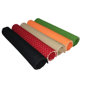 Custom Thickness Punched Breathable Neoprene Rubber Material Elastic Neoprene Nylon Fabric Rolls
