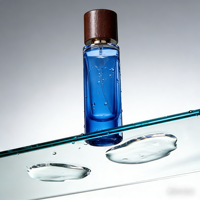 Vente en gros de flacons de parfum vides en verre carrés de 50 ml, emballage de luxe, marque Crystal Fragrance, rechargeables