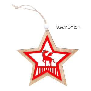 Laser Cut DIY Ván Ép Thủ Công Giáng Sinh Gỗ Trang Trí Thủ Công X'mas Treo Đồ Trang Trí Cây Giáng Sinh - Product Image 6