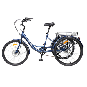 J <span class=keywords><strong>a</strong></span> bicicletta <span class=keywords><strong>a</strong></span> <span class=keywords><strong>tre</strong></span> <span class=keywords><strong>ruote</strong></span> 3 <span class=keywords><strong>ruote</strong></span> pneumatico grasso 3 <span class=keywords><strong>ruote</strong></span> 7 velocità <span class=keywords><strong>bici</strong></span> 26 pollici triciclo trike recumfolding in lega per adulti - Product Image 3