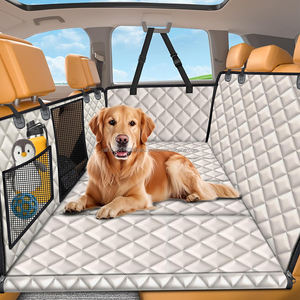 Funda Protectora Rígida para Asiento Trasero de Coche para Perros, Extensor de Asiento, Hamaca para Mascotas, Cama de Viaje con Ventana de Malla y Solapas Laterales - Product Image 3