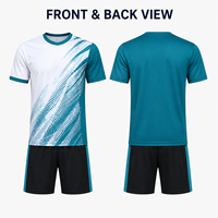 Ensemble maillot et short de football personnalisé pour jeunes, texture diagonale, impression par sublimation, uniforme sportif pour matchs et entraînements des équipes juniors