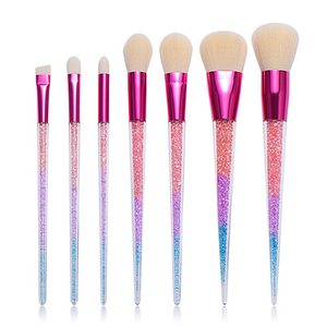 Hot Gracedo <span class=keywords><strong>2021</strong></span> Fashion Best Glitter Handle Cheveux blancs 7Pcs Ensemble de <span class=keywords><strong>pinceaux</strong></span> de <span class=keywords><strong>maquillage</strong></span> - Product Image 5