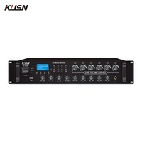 Système de sonorisation complet 180W 6 zones, amplificateur professionnel et 6 enceintes murales 20W, alimentation intégrée, avec USB KF-180M + KB-20A*6